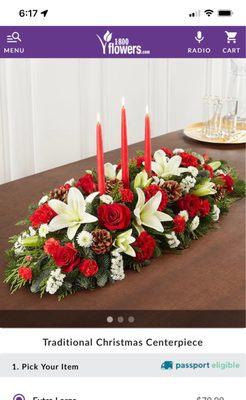 This was the centerpiece I was supposed to receive