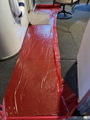 Floor runner they protected my floors while working