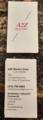 Matt's business card