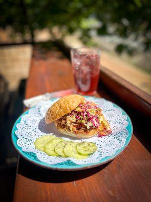 Friday Feature ... The Pulled Pork Sandwich.
Served Fridays starting at 11:00am!