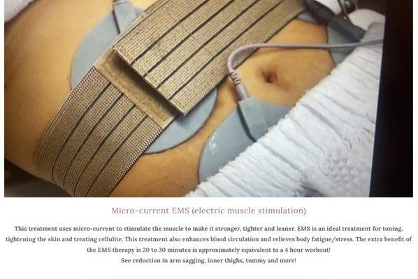 Micro-current EMS (electric muscle stimulation)
