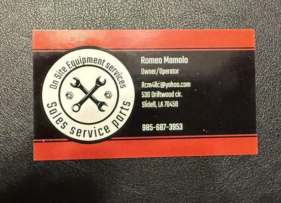 Onsite Equipment Service