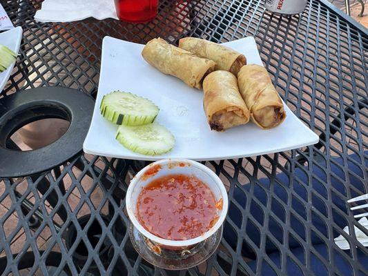 Delicious and hot egg rolls! Delicious!