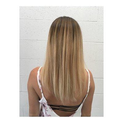 Trading in traditional foil work for a low maintenance color melt