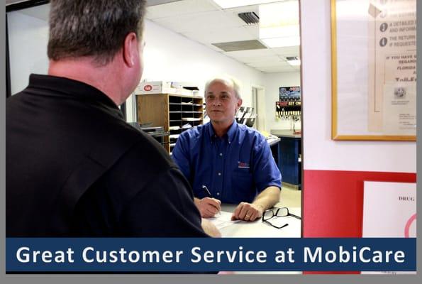Expect great customer service at any of our MobiCare locations.