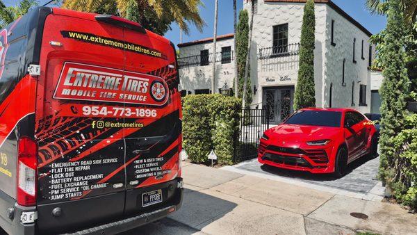 Oil changes, brake repair/install, tire services...why come to us when we can come to you! Anywhere in South Florida, we are ready!