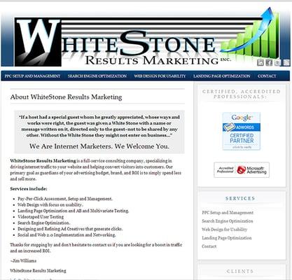 Whitestone Results Marketing, Inc.