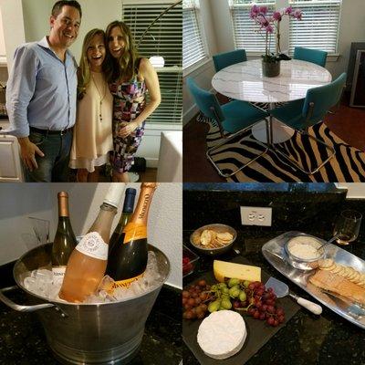 Housewarming after a recent client closing.