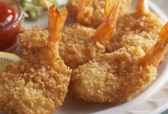 Butterflied and Battered Shrimp Basket $13