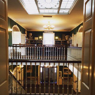 The third floor of the library