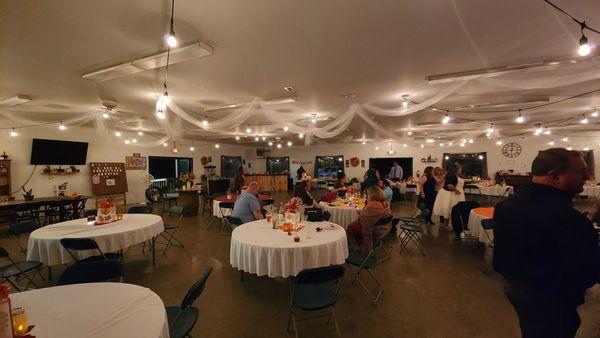 Inside during wedding