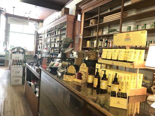 More local items. (Post office boxes are behind.)