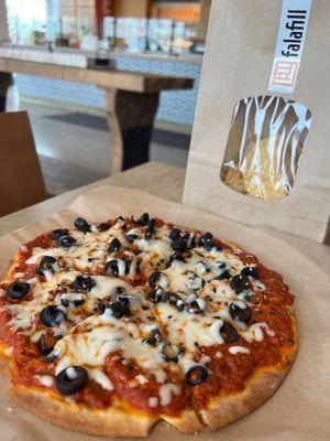 Muhamarah (v) flatbread with cheese (+ Pita Chips)