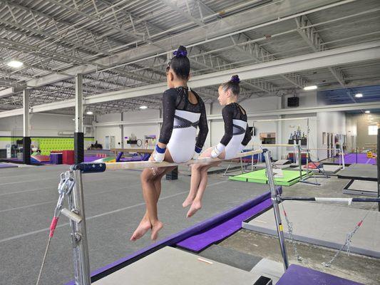 Team Extreme gymnasts and a view from bars!