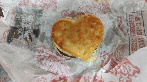 Heart shaped biscuits