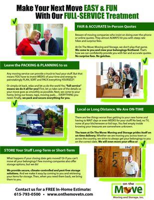 On the Move Moving & Storage Inc