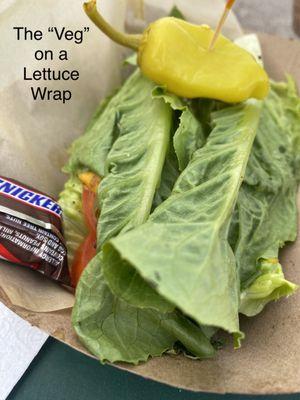 The "Veg" in a lettuce wrap