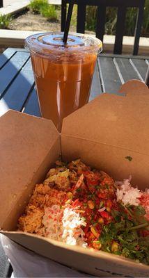 Thai Tea , Poke Large Bowl