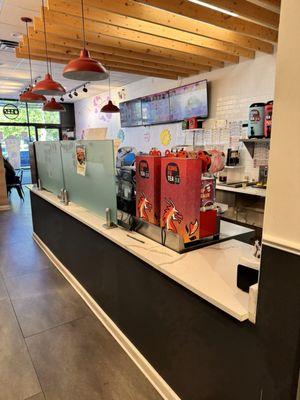 I came in to get a mango snow slush and was in and out in 5 minutes on a Saturday afternoon!