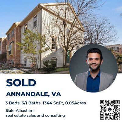 Helping clients find their dream home in Annandale, VA! Bakr Alhashimi, Fairfax County realtor, ensuring smooth negotiations and satisfied c