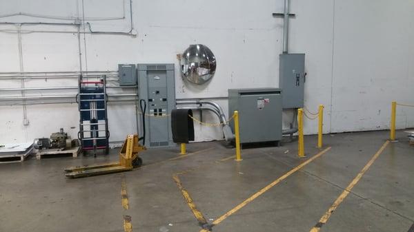 Power and distribution for a press