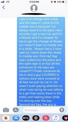 My visit to mobile one