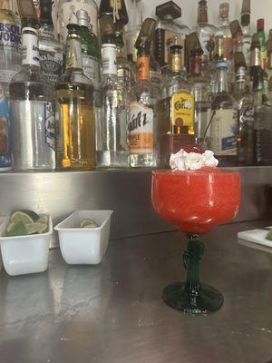 Strawberry margaritas