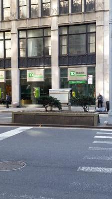 From across the street