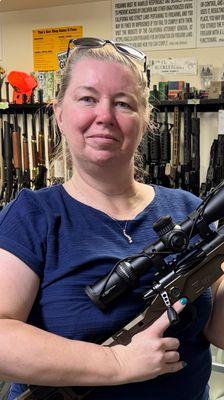 Happy wife with a CA MPR in 6.5 Creedmore and Vortex optic.