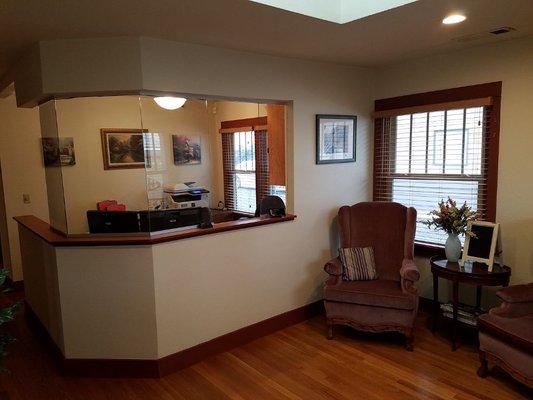 Reception area and waiting room.