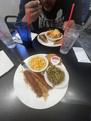 Polish sausage kraut  special.