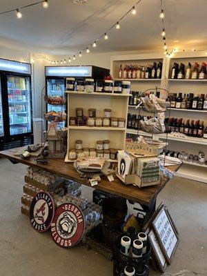 Local beer & wine among other goodies