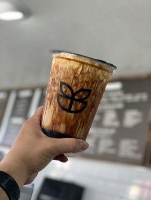 Dirty Milk Tea - a delicious dark brown sugar milk tea