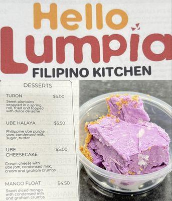 Sweet treats and even sweeter people! Thank ƪ(・‿・) you, Dianne @ #HelloLumpia for the Ube Cheesecake samples!