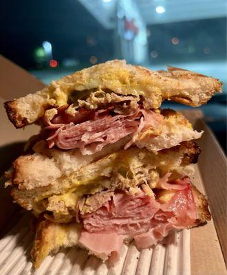 Wawa has impressive fresh sandwiches and food for a GAS STATION!!! My Cuban sandwich panini is pretty legit.