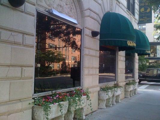 Inside apartment building