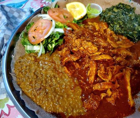 Love Ethiopian Combination Dish w chicken
