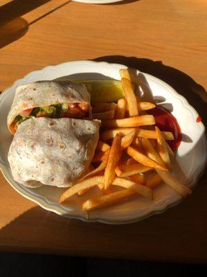 Buffalo chicken wrap