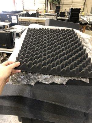 Foam that goes in cases.. what these guys do.