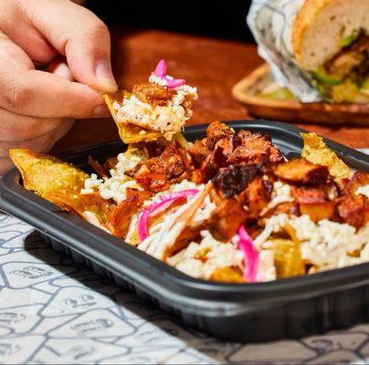 Chilaquiles with chicharrón