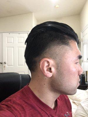 Does this look like a medium fade and tapered back?