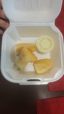 This box is normally empty but this time we had to leave a few pieces that were a little tuff.