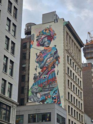 The Gilded Lady Mural