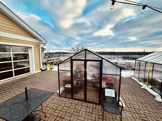 Outdoor rental "igloos"