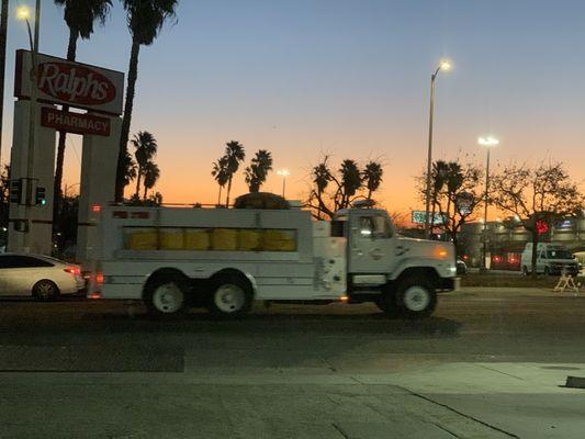 Thanks to many surrounding counties firefighters coming to serve LA! God bless you! (Antelope Valley above)