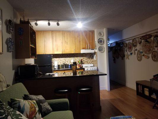 Food Mart right across the street!