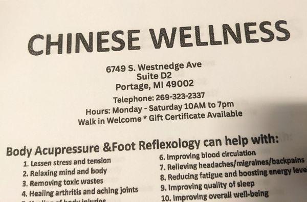Chinese Wellness