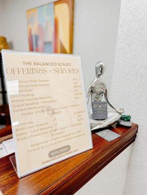 Current Offerings!
Contact us at thebalancedscalesllc.com