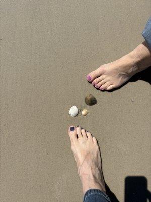 Pedicure then beach