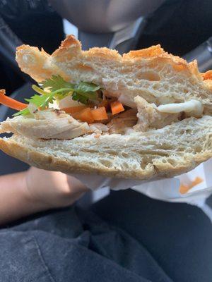 Chicken bahn mi